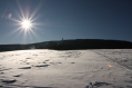 Slunce nad chalupou